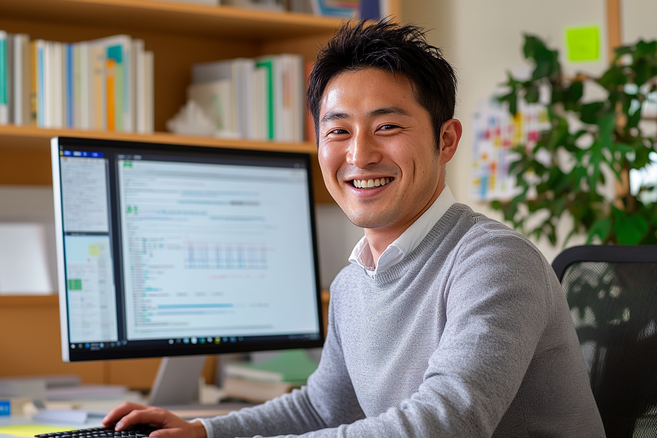 オンライン授業を受講する学生